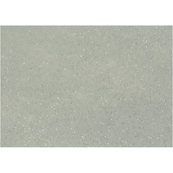 Hobbyfilt - A4 - Grå - Silverglitter - 10 ark