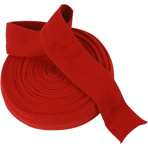 Tubstickat - B: 60 mm - Julröd - 10 m