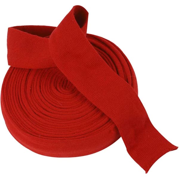 Tubstickat - B: 60 mm - Julröd - 10 m