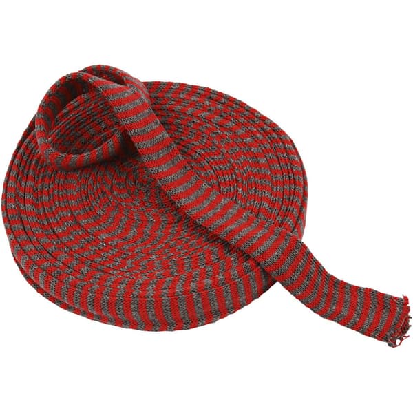 Tubstickat - B: 30 mm - Julröd - Grå - 10 m
