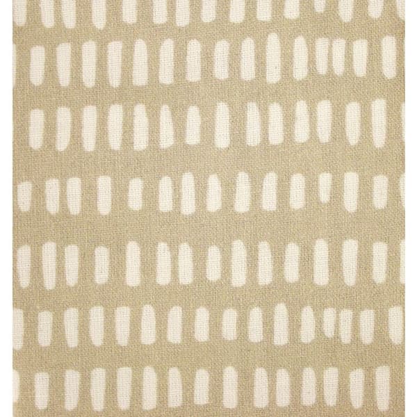 DIY tygkupong - taupe med vitt mönster 50 x 140 cm