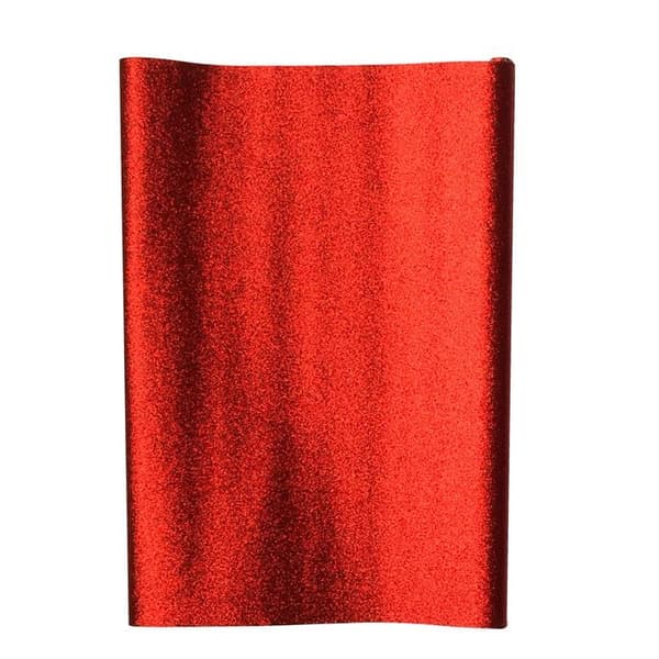 Kupontyg Glittrande Röd 66x45 cm