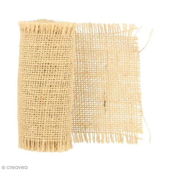 Ruban - ARTEMIO - Natur - 10 cm x 1 m - Textil - Dekoration - Sömnad