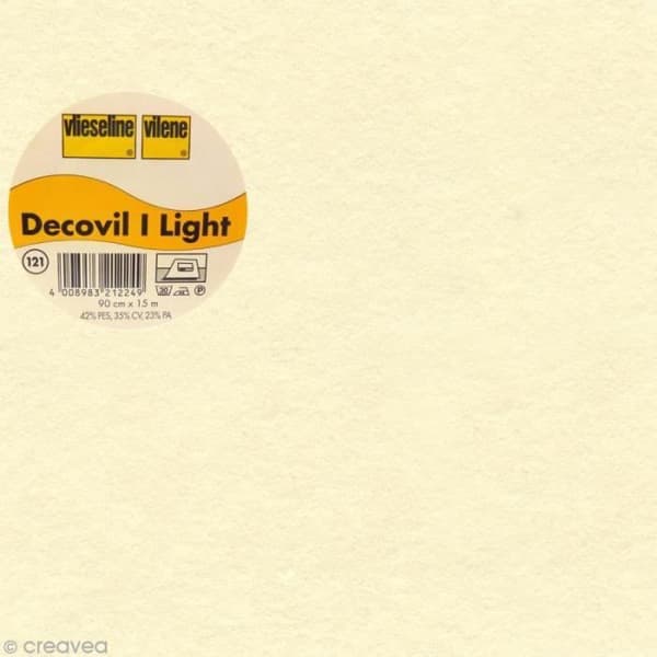Vlieseline Decovil Light - VLIESELINE - Beige - Bredd 90 cm - Tygförstärkning - Måttbeställt