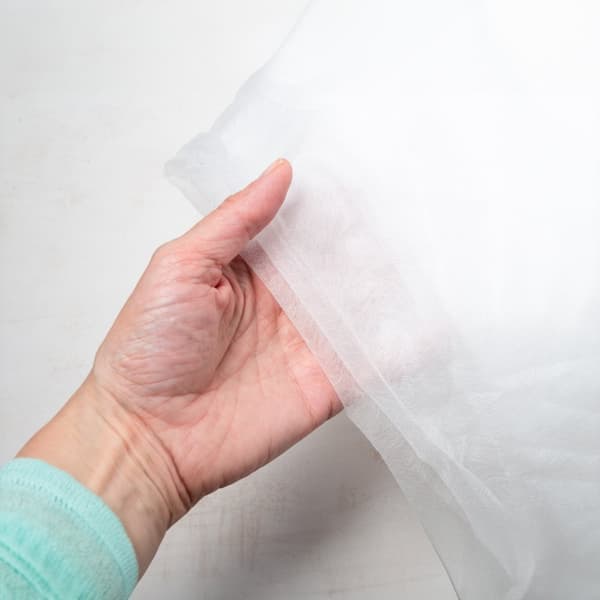 Fiberstof sælges i metervare Fiberstof til syning af vlieseline stof som vliesofix fleeceindsats filterstof filterdug