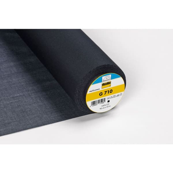 Vlieseline G710 - Vlieseline - Vävt bomull - Svart - Bredd 90 cm - Per meter