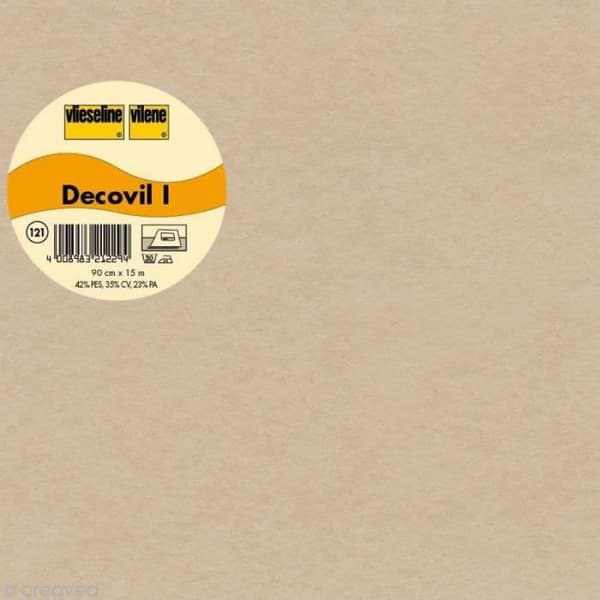 Vlieseline Decovil - Bredd 90 cm - Beige - På metervara (skräddarsydd)