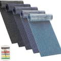 Miniatyrbillede 1 af 7: Lollanda 5 stk Strygelapper til Jeans – Patches i denimfarver 8x51 cm