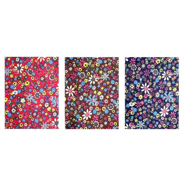 Kreativt klisterband blommor F 15x20 cm 3 stycken