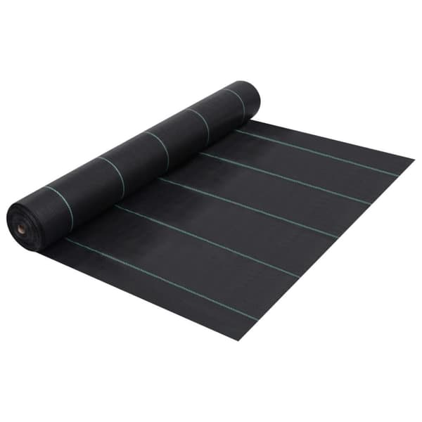 vidaXL ukrudtsdug 2x150 m PP mat sort