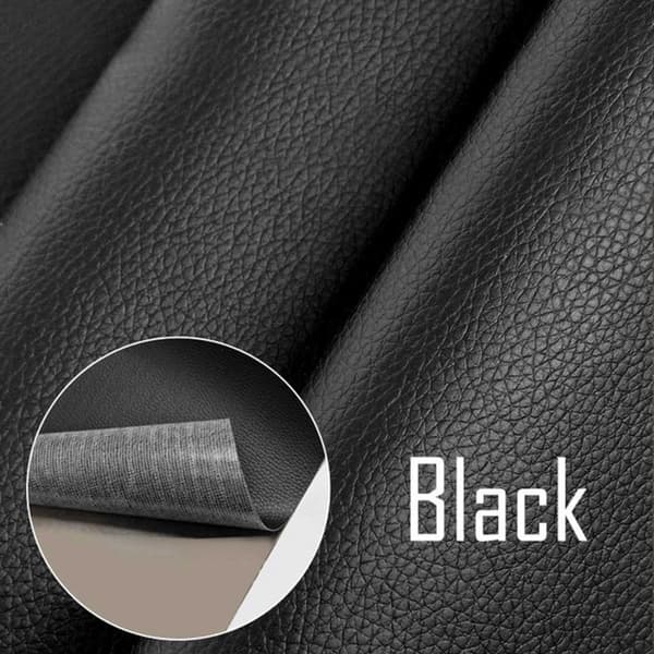 Självhäftande Skinn Fix Repair Dekor Patch för Soffa Svart 2st 20x30cm Ark