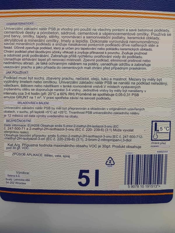 Dybdegående primer PSB 5l