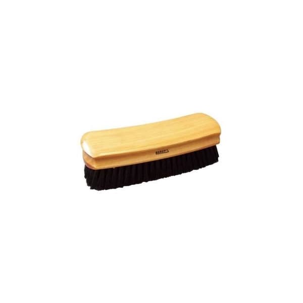 Klädborste - lackerad träram - sidenfiber - svart
