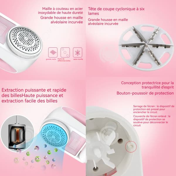 INN Anti-Pilling Rakapparat 2 i 1 Cirka 60 minuters kontinuerlig användning Sticky Hair Brush Lint Remover Epilate Ball