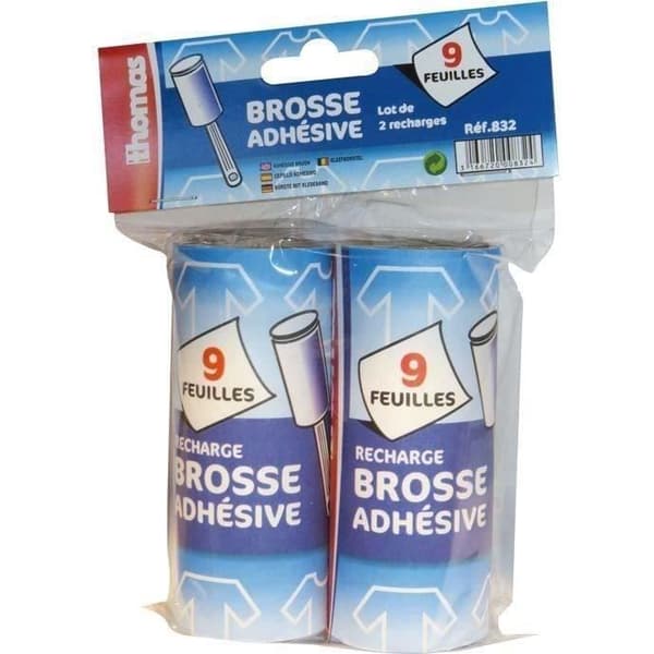 Omladdningsbart klibbigt borste - set om 2