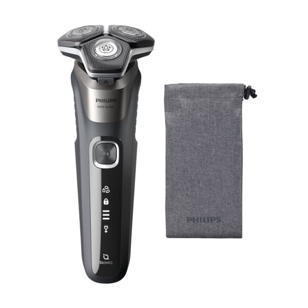 Philips SHAVER Series 5000 S5887/10 Märkä- ja kuiva-ajoa varten tarkoitettu sähköparranajokone ja pehmeä pussi