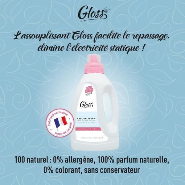 GLOSS Mjukgörande bomullblomma - 750 ml