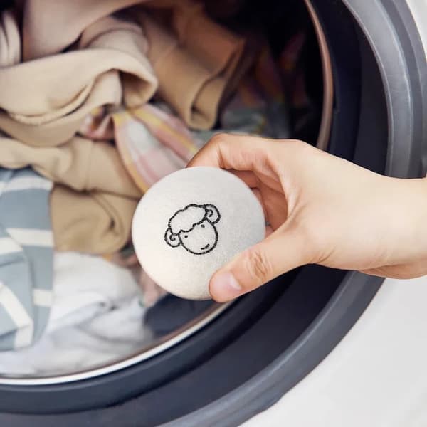 OBOSOE 6pcs uudelleenkäytettävä villa kuivaaja pallot vaatteet pehmeyttäjä villa kuivaaja pallot Kit pesukoneen kotiin pesukone