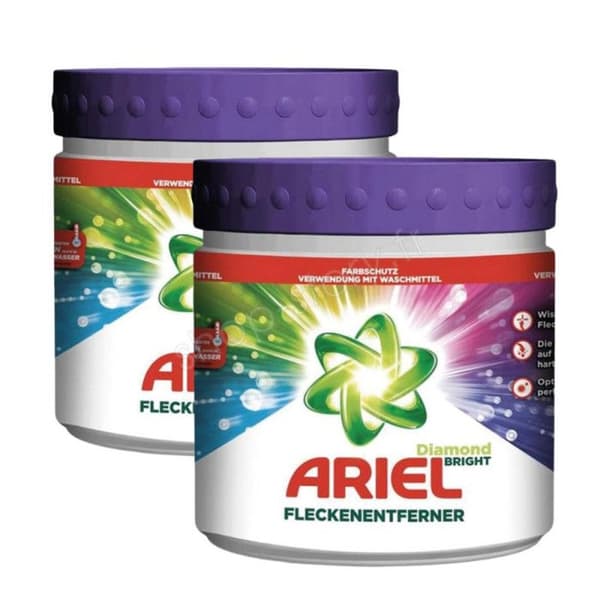 SHOP-STORY - ARIELCOUL_2x: Paket med 2 ARIEL pulverfläckborttagningsmedel för färgad tvätt