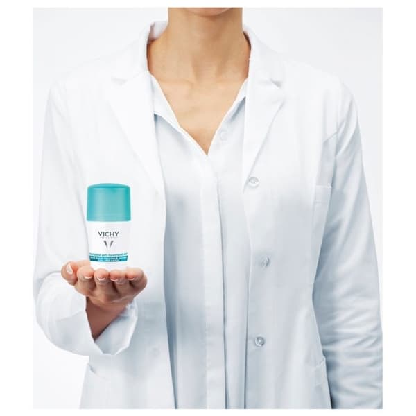 Deodorant - Vichy - Roll-On 50ml - Anti-Spår Vit & Gul - 48h - Utan aluminiumsalter