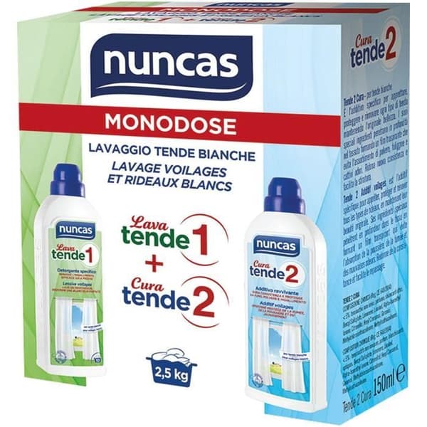 NUNCAS Monodose tvättvita gardiner - 225 ml