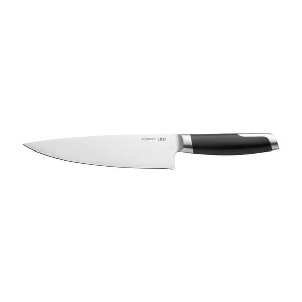 BergHOFF Kockkniv 20 cm - Grafitserie med Kurvad Spets & Bredt Blad fr Hackning & Ltt Klyvning