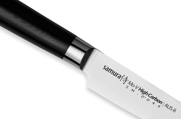 Samura MO-V 9,9-tommer lang skærekniv - Præcisions japansk stål køkkenblad til kulinarisk ekspertise