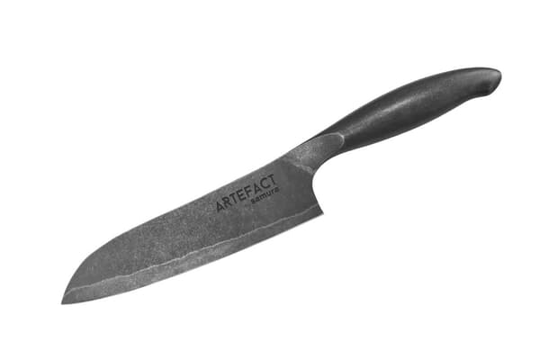 Samura ARTEFACT Japansk Santoku Køkkenkniv - 7,1'' / 180 mm, Præcisionssmedet med Stål af Høj Kvalitet for Ultimativ Madlavningspræstation