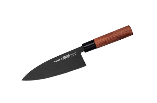Samura OKINAWA 6.7" Deba Kniv - Premium Stonewash Finish Japansk Stål Køkkenkniv til Præcisionsskæring og Kulinarisk Ekspertise