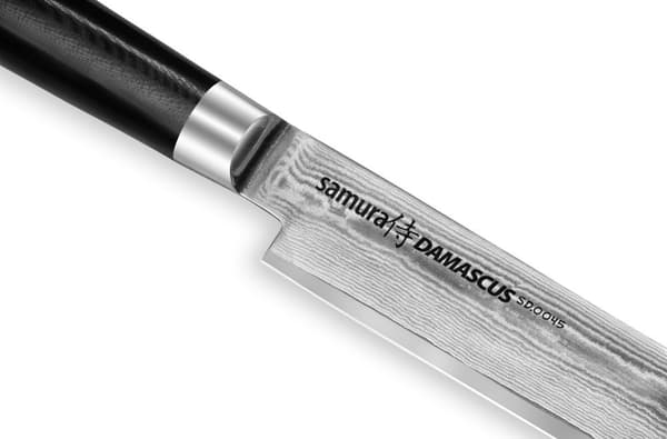 Samura Premium Damascus 9-tommer Skærekniv - Udsøgt Japansk Stål Kulinarisk Præcision til Ubesværet Skæring og Kulinarisk Mesterværk