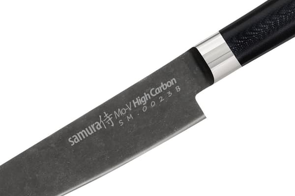 Samura MO-V Stonewash Utility Knife 6.0" - Premium japansk stål kokkekniv til alsidige køkkenopgaver og præcisionsskæring