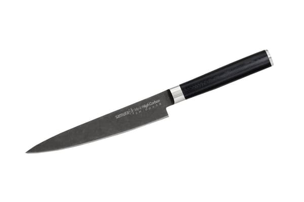 Samura MO-V Stonewash Utility Knife 6.0" - Premium japansk stål kokkekniv til alsidige køkkenopgaver og præcisionsskæring