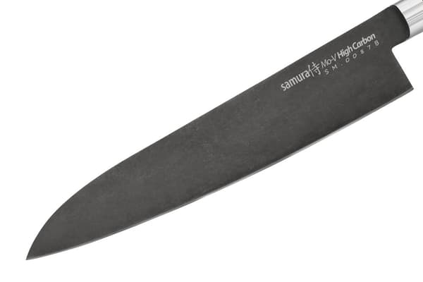 Samura MO-V Stonewash 9.4" Grand Chef's Knife - Præcisions japansk stål køkkenkniv til kulinarisk ekspertise