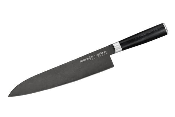 Samura MO-V Stonewash 9.4" Grand Chef's Knife - Præcisions japansk stål køkkenkniv til kulinarisk ekspertise