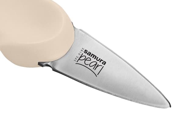 Samura PEARL 3" Ostronkniv - Japanskt Stål, Beige - Precisionsverktyg för att Öppna Ostron, Hållbart och Pålitligt Kökstillbehör