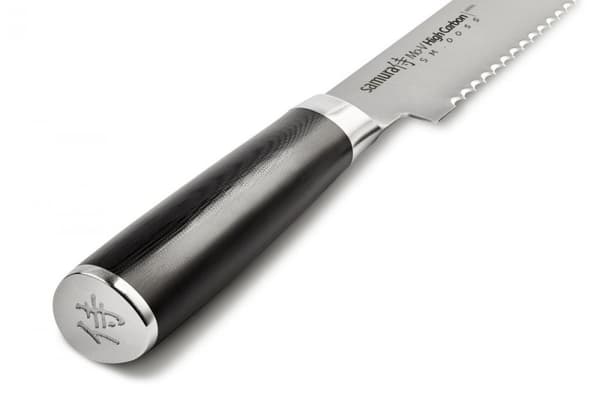 Samura MO-V 9" Brødkniv - Præcisions japansk stål køkkenkniv til ubesværet skæring og servering af brød og bagværk