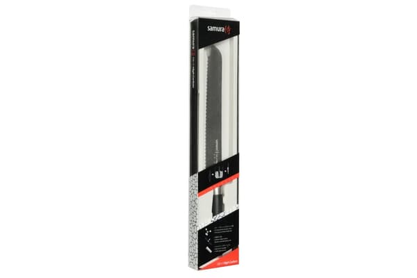 Samura MO-V Stonewash 9" Brødkniv - Premium Japansk Stål Køkkenkniv til Præcisionsskæring og Håndværksbagning