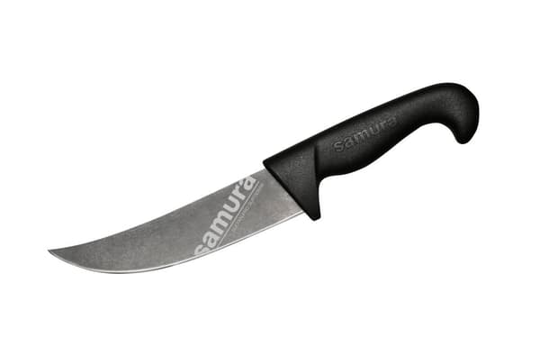 Samura Sultan Pro 6.3" Stonewash Kokkekniv med Sort Håndtag - Premium Japansk Stål Køkkenkniv til Præcis Skæring og Kulinær Ekspertise