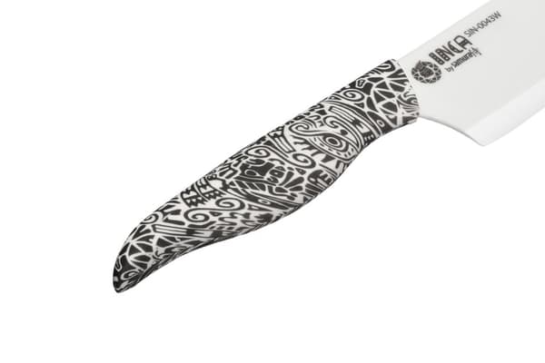 Samura INCA 6,5" Nakiri Kniv - Premium Hvid Zirconia Keramisk Klinge, Ekseptionelt Japansk Stål til Præcisionsskæring i Kulinarisk Mesterskab
