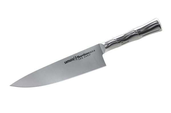 Samura Bamboo 8-Tommer Japansk Kokkekniv - Premium Stål Køkkenblad til Professionelle og Hjemmekokke