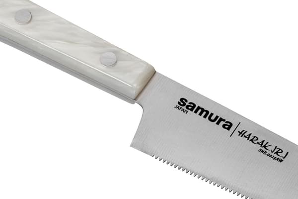 Samura HARAKIRI 6-Tommer Serrated Utility Kniv - Premium Japansk Stål Køkkenkniv til Alsidig Kogekunst Brug
