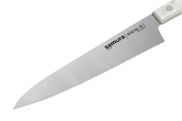 Samura HARAKIRI 6-Tommer Serrated Utility Kniv - Premium Japansk Stål Køkkenkniv til Alsidig Kogekunst Brug