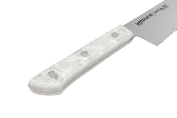 Samura HARAKIRI 8.2" Serrated Chef's Knife - Professionel Japansk Stålblad til Enestående Præcision og Langvarig Ydeevne i Kulinarisk Kunst