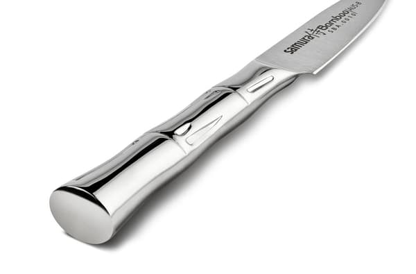 Samura Profi grøntsagskniv ultra-skarp, lille, lavet af japansk AUS 8 rustfrit stål, 8 cm klinge, stål håndtag, ergonomisk, rustfri, skrællekniv, køkk