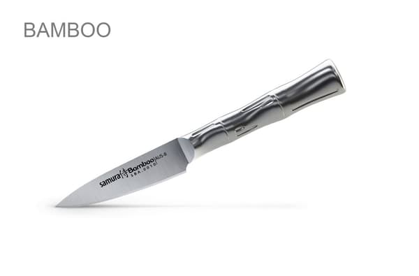 SAMURA Profi Messer Gavesæt Ultra-skarp, lavet af japansk AUS 8 rustfrit stål, 18 cm klinge, stål håndtag, ergonomisk, rustfri