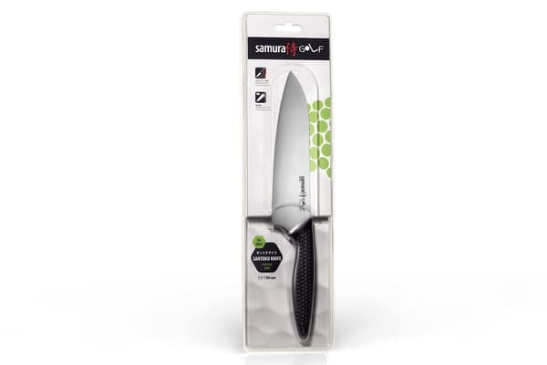 SAMURA Golf Santoku Kokkekniv 180mm/7.1". Hårdhed 59 HRC