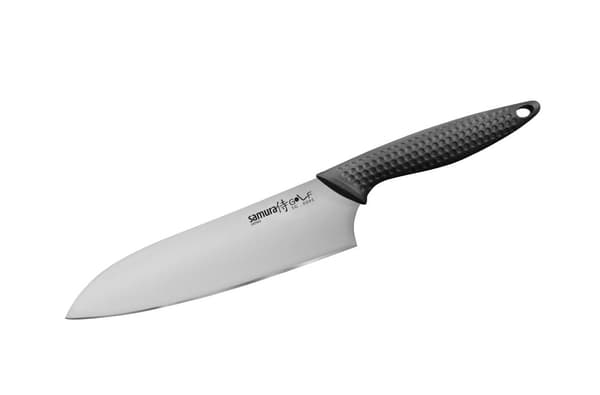 SAMURA Golf Santoku Kokkekniv 180mm/7.1". Hårdhed 59 HRC