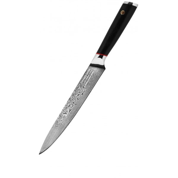 Yamada Skiveskåret Kniv, Damaskus Stål, HRC 60, 20 cm