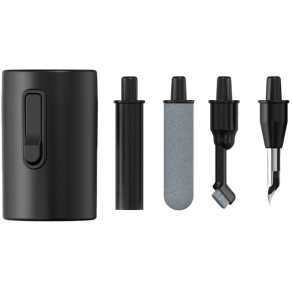 INF Mini transportabelt 4-delt rengøringssæt til alle dine enheder Sort