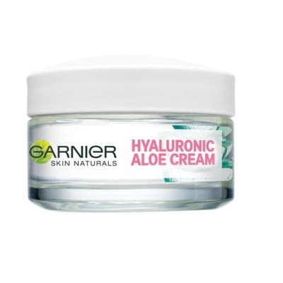 Garnier Skin Naturals Hyaluronic Cream Aloe lys beige nærende tør hud og følsom hud 50ml